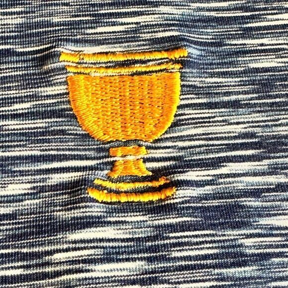 Zero Restriction Navy Presidents Cup Shae Quarter Zip Top womens Sz M Golf - Picture 6 of 13